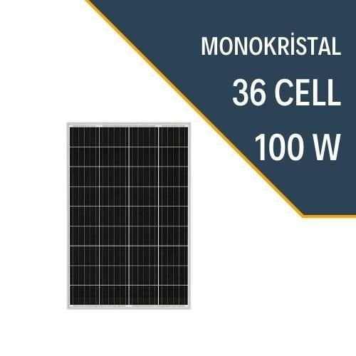 100 Watt Monokristal Güneş Paneli (Lexron)