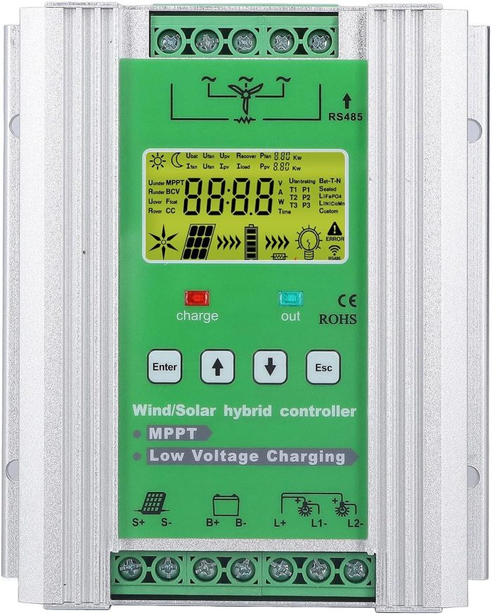 500W-12V Rüzgar Türbin Şarj Kontrol Cihazı