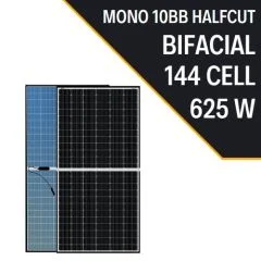 625 Watt 10 BB Bıfacıal Half Cut Monoktristal Güneş Paneli (Lexron)