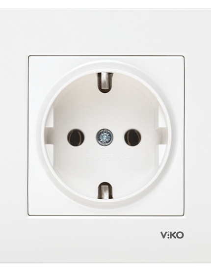 Viko Karre/Meridian Beyaz Topraklı Priz . Mekanizma
