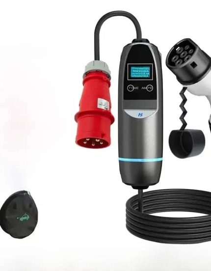 Khons 22 kW Trifaze Monofaze Taşınabilir Elektrikli Araç Şarj İstasyonu - 10 Metre Kablo