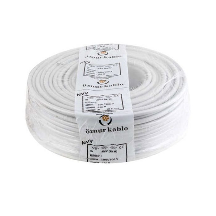 2×2.5 NYM Antigron Kablo 100 Mt (Öznur)
