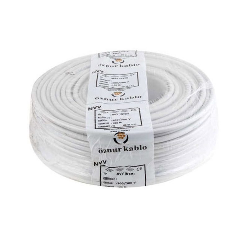 2×2.5 NYM Antigron Kablo 100 Mt (Öznur)