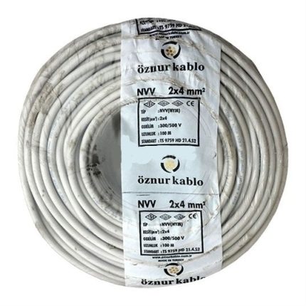 2×4 NYM Antigron Kablo 100 Mt (Öznur)