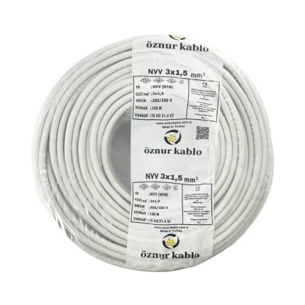 4x1.5 NYM Antigron Kablo 100 Mt (Öznur)