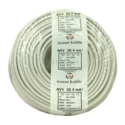 3×4 NYM Antigron Kablo 100 Mt (Öznur)