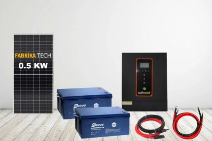 0.5 kW Jel Akülü Bağ Evi Güneş Enerjisi Paketi