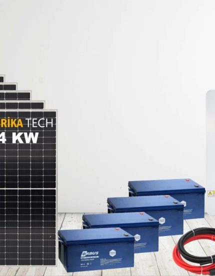 4 kW Jel Akülü Bağ Evi Güneş Enerjisi Paketi