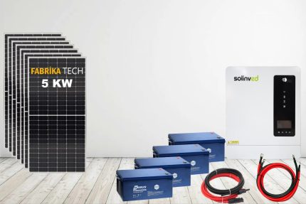 5 Kw Jel Akülü Bağ Evi Güneş Enerjisi Paketi