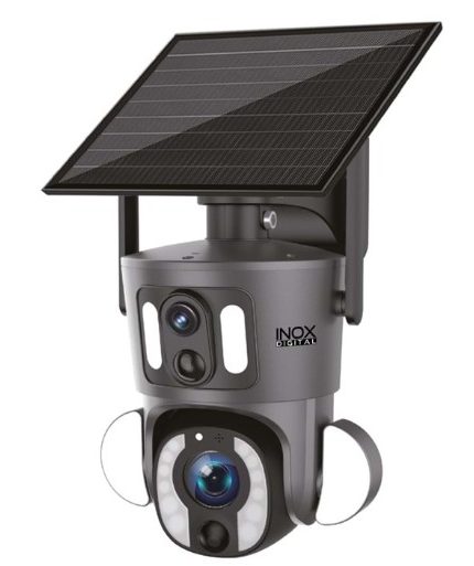 INOX-224 4G Dual Lens 10X Optik Zoom Solar PTZ Kamera (UBOX Uyumlu)