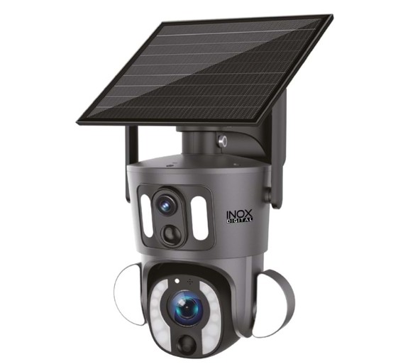 INOX-224 4G Dual Lens 10X Optik Zoom Solar PTZ Kamera (UBOX Uyumlu)