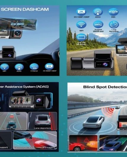 3 Gözlü Wifi Destekli Araç Kamerası (İnox)