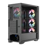 FRISBY FC-9480G 600W 80+ BRONZE 4X RGB MESH GAMING KASA - Görsel 6