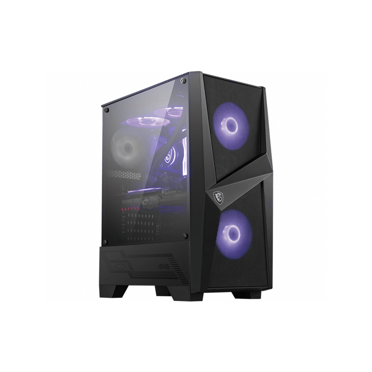 52363 MSI MAG FORGE 100M TEMPERLI CAM 2X RGB FAN, 1X 120MM FAN ATX GAMING PSU Yok - Görsel 1