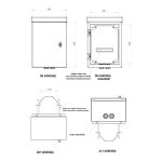 AGER MİNİMOBESE 300x200x400 ÇİFT CİDARLI OUTDOOR KABİNET+DİREK MONTAJ KİTİ - Görsel 2