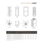 AGER Server Serisi 42U W=800mm D=1200mm 19''%70 Perfore Kapak Dikili Tip Kabinet - Görsel 4