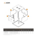 AGER Agena Flat Demonte 12U W=600mm D=600mm 19'' Duvar Tipi Kabinet - Görsel 2