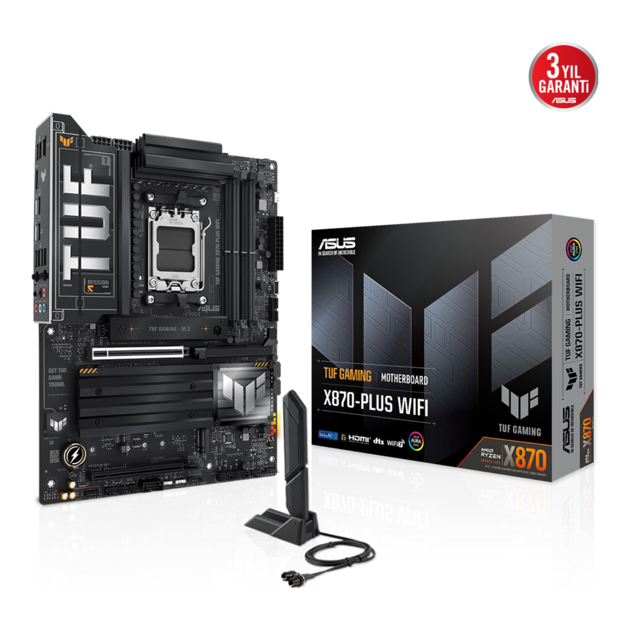 FeX94QQvwQ0CZMCm1bgZgjQ3dhxiSLJpyv1l73xT ASUS TUF GAMING X870-PLUS WIFI AM5 DDR5 8000 WiFi 7+BT 2.5GLAN ATX - Görsel 1