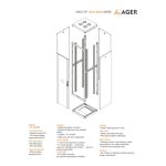 AGER Vega Base 22U W=600mm D=800mm 19'' Dikili Tip Kabinet - Görsel 2