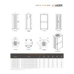 AGER Server Serisi 42U W=800mm D=1000mm 19'' Dikili Tip Kabinet - Görsel 4