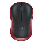 LOGITECH M185 Kırmızı-Gri Kablosuz Mouse (910-002237)