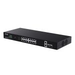 TENDA TEG1120P-16-250W 16GE PoE Port (250W), 2x Uplink, 2xSFP Switch - Görsel 2