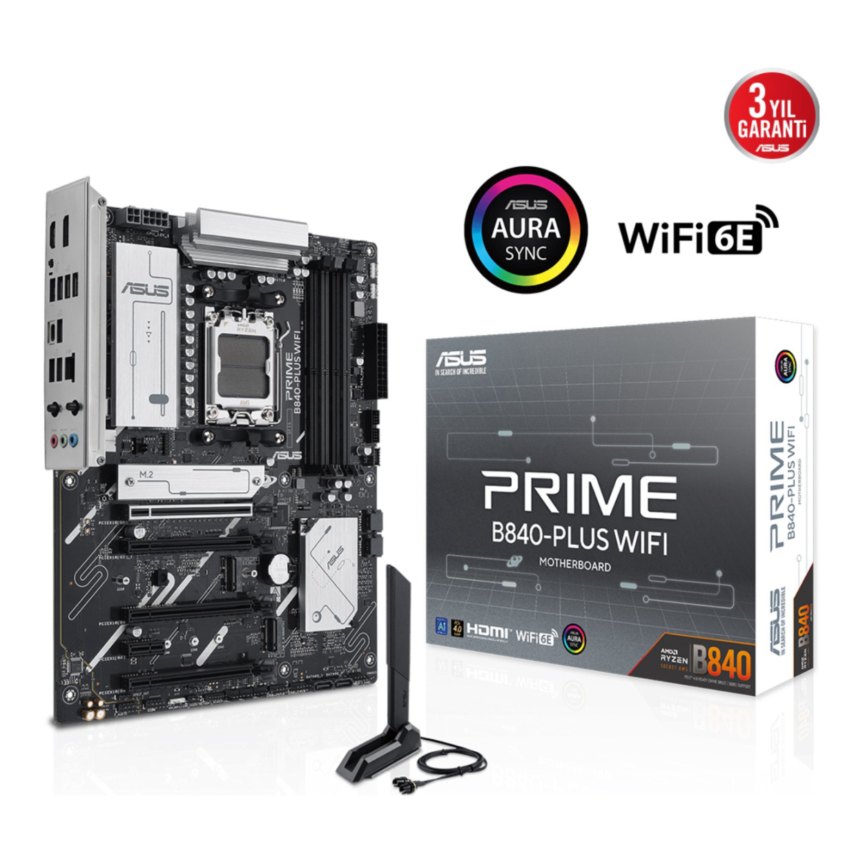 XyiPbBm7AvkDjFOT9dhQHZUI79pCJPaYi7sjuCbz ASUS PRIME B840-PLUS WIFI AM5 DDR5 7600 3xM2 USB3.2 AURA RGB 2.5Gbit LAN ATX - Görsel 1