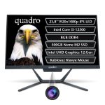 QUADRO STARK 23.8" IPS i5-12500 8GB 500NVMe SSD Type C-USB FDOS