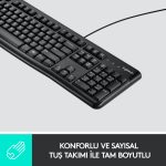 LOGITECH K120 Q TR KABLOLU KLAVYE (920-002505) - Görsel 2