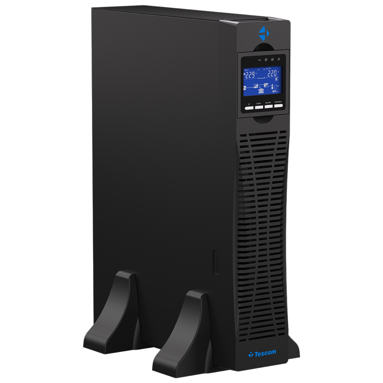gpKCaEi0K2wHoNlD5glYcKZccc6r8lAGH80wWGIK TESCOM NeoLine 1 kVA Rack/Tower (2x 9AH) 1F/1F Online UPS - Görsel 1