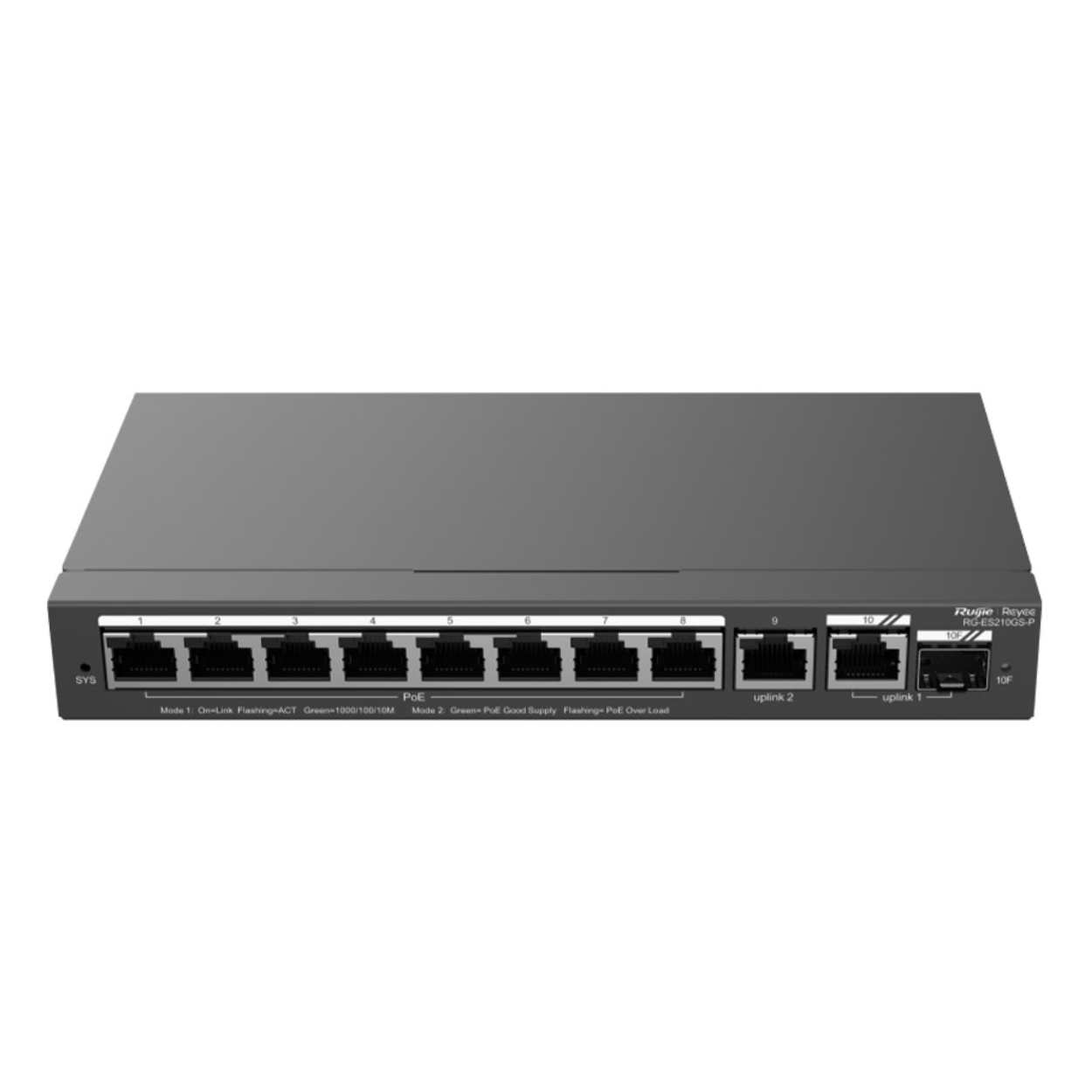 hcUE2rIOfW5A6V31AypsqJgCJRcQovK4ZgbCh08e RUIJIE REYEE RG-ES210GS-P 8GE Port 120W Poe+,2GE Uplink,1GE SFP Combo Yönetileb - Görsel 1