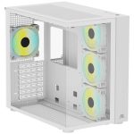 PowerBoost PB-SS02W Sea View USB 3.0, ATX 7 x ARGB Fanlı, Beyaz Kasa (PSU Yok) - Görsel 2