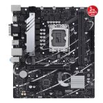 ASUS PRIME B760M-K D4 Intel B760 LGA1700 DDR4 5333 HDMI VGA 2x M2 USB3.2 AURA RG - Görsel 2