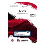 KINGSTON SNV3S 500GB NV3 NVMe 5000/3000MB/s SNV3S/500G (M.2 2280) - Görsel 3