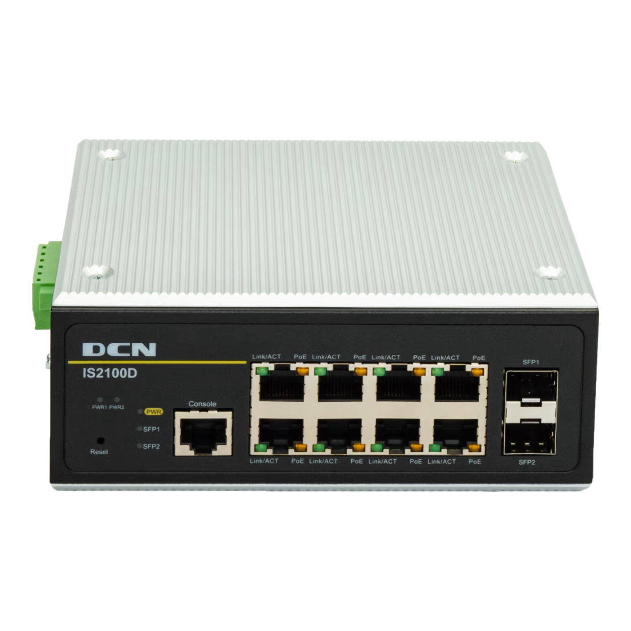 rXSlQY3WDxsEup1WoITPWxTMpnxSsEuvte7hH7He DCN IS2100D-2GF8GT-P 8GE PoE 1xSFP Endüstriyel Switch (Güç Kaynağı Dahil) - Görsel 1