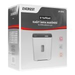 EVEREST JP-919C Evrak İmha Makinesi 312 *167.3 * 350mm Cross Cut Paper Shredder - Görsel 5