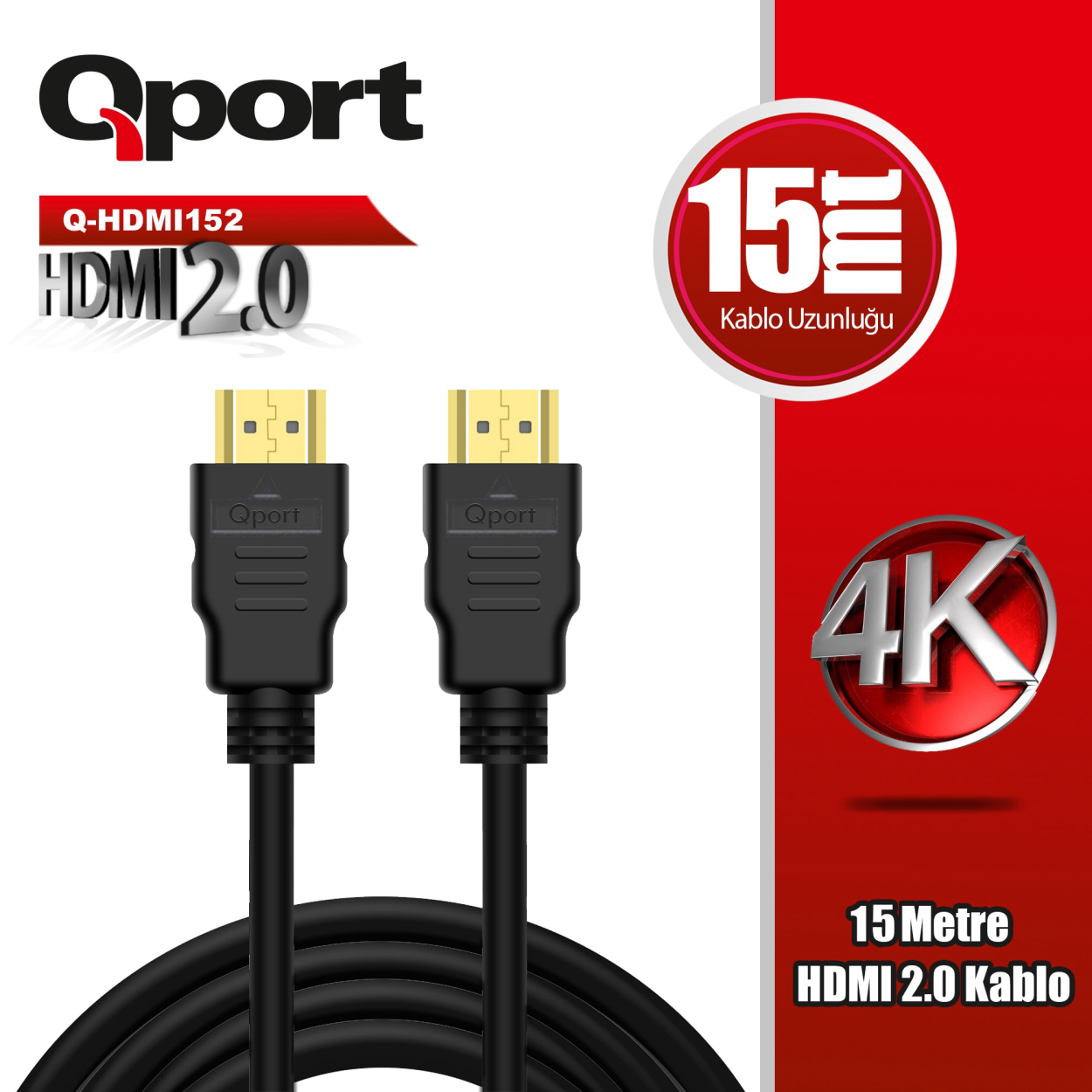 yFzTSbjVaJz2JtNgJH7vpMskQPHWMjjwKNhQ9oIA QPORT 15M HDMI 2.0 VERSİYON 4K 60HZ KABLO (Q-HDMI152) - Görsel 1