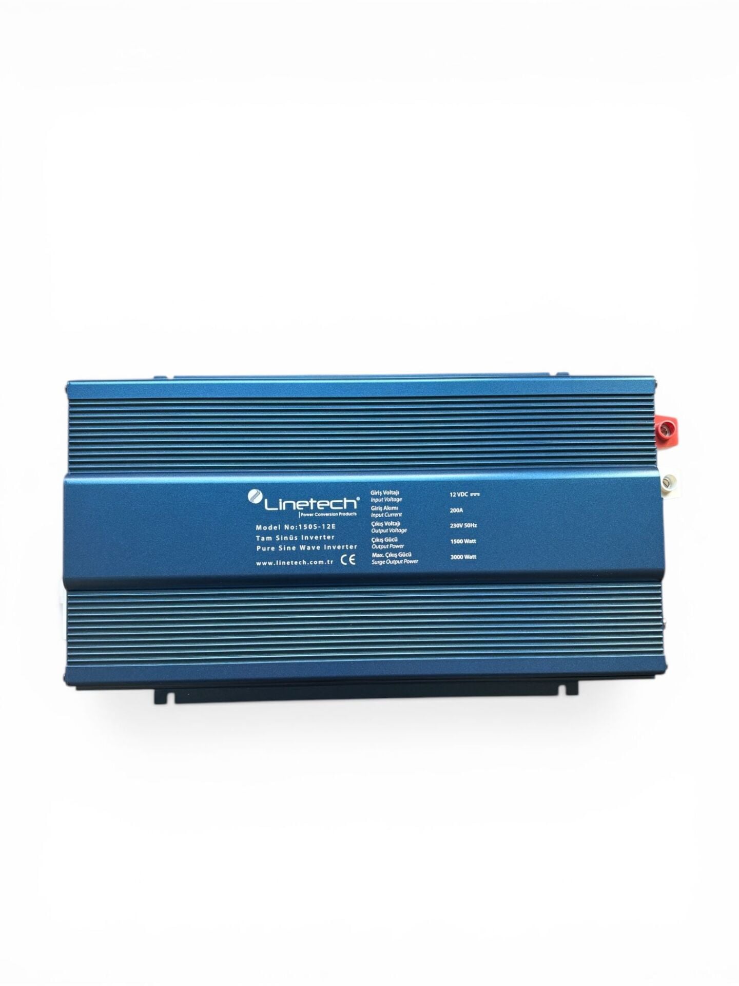 1 Linetech Tam Sinüs İnvertör 12V 1500W Pure Sine Wave Inverter (150S-12E) - Görsel 1