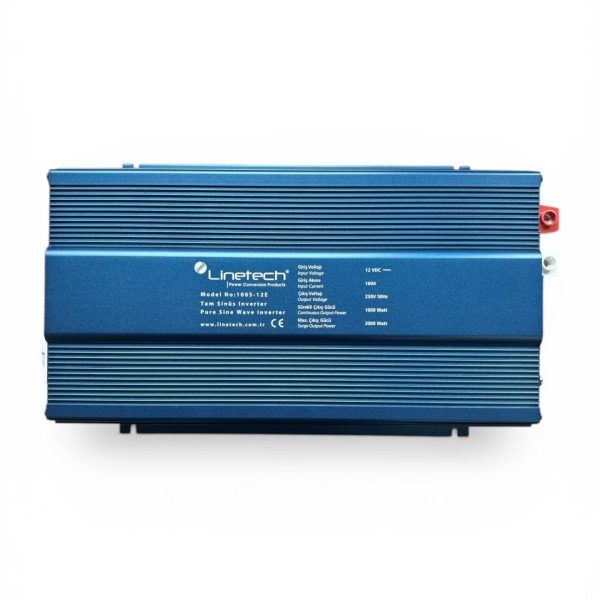 Linetech Tam Sinüs İnvertör 12V 1000W Pure Sine Wave Inverter (100S-12E)