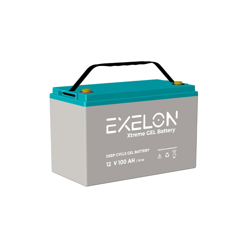 100-Amper-Jel-Aku-12-Volt-Deepcycle-Exelon.jpg 100 Amper Jel Akü 12 Volt Deepcycle (Exelon) - Görsel 1