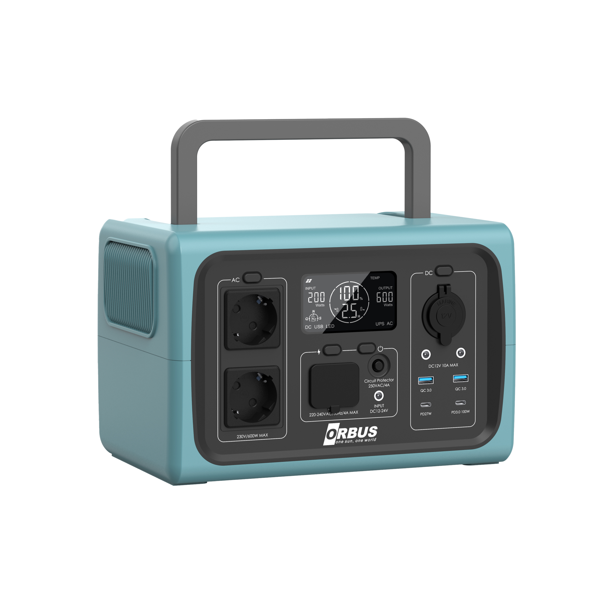 Orbus-600W-Tasinabilir-Guc-Kaynagi-Power-Station.png Orbus 600W Taşınabilir Güç Kaynağı Power Station - Görsel 1