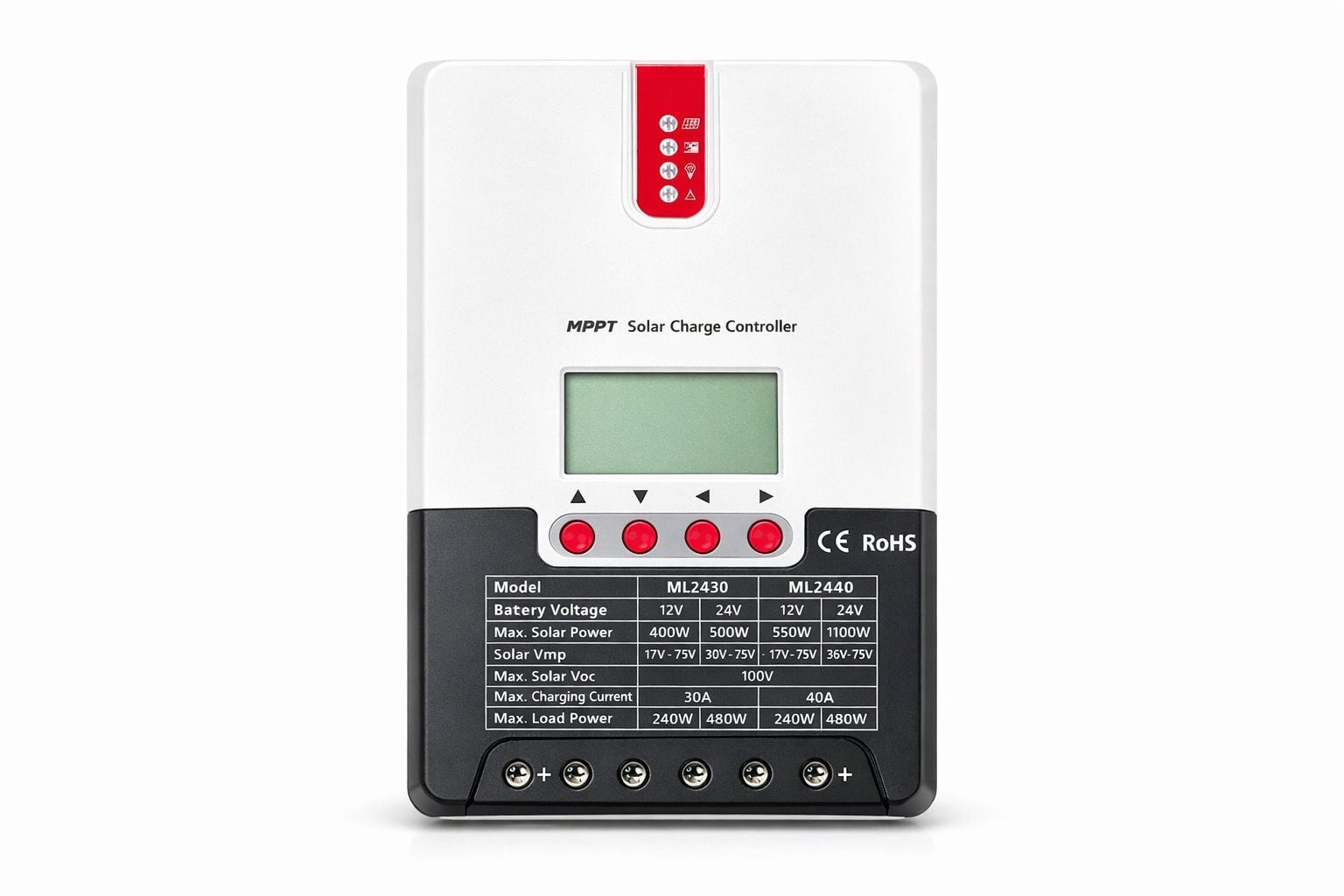 max-solar-sarj-kontrol-cihazi-12-24v-30a-mppt-charge-controller-ml2430-69a590de13353 Max Solar Şarj Kontrol Cihazı 12/24V 30A MPPT Charge Controller (ML2430) - Görsel 1