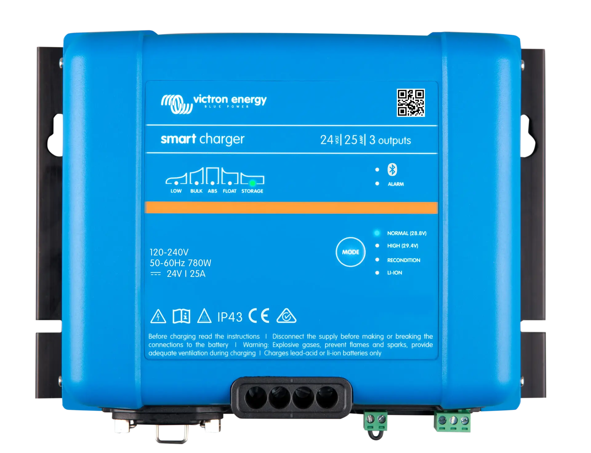 victron-aku-sarj-cihazi-smart-ip43-24v-25a-battery-charger-3-cikis-psc242553095 Victron Akü Şarj Cihazı Smart IP43 24V 25A Battery Charger (3 çıkış) (PSC242553095) - Görsel 1