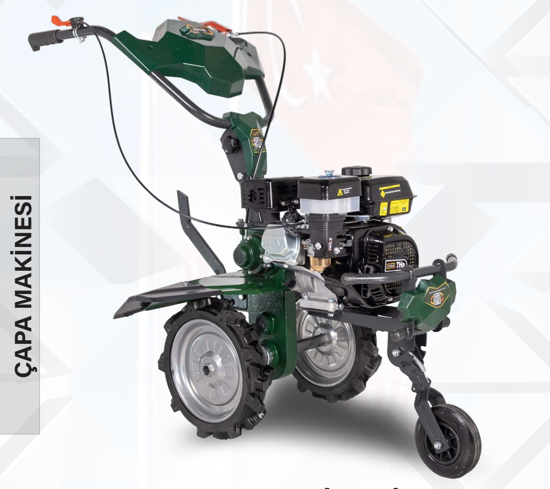 230s çapa makinesi CP.230S 7 HP Benzinli Çapa Makinesi (1 İleri Vites, 24 Bıçaklı) - Görsel 1
