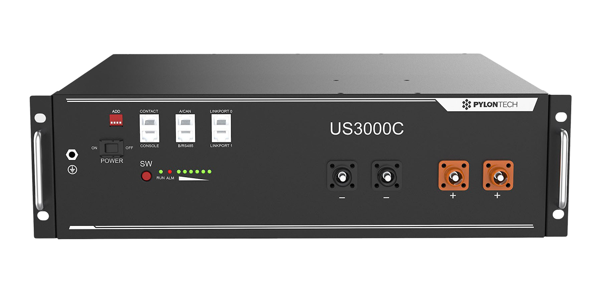 us26103418163 PYLONTECH US3000C LiFePO4 48V 74Ah 3.55 kWh - Görsel 1