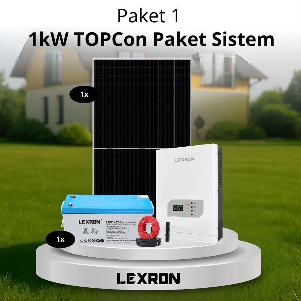 1 1Kw Jel Akülü Solar Paket Sistem (Paket 1) - Görsel 1