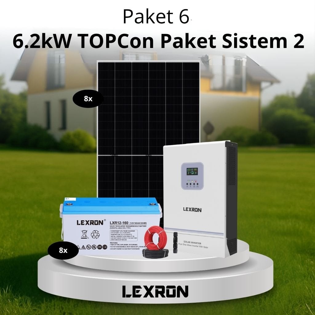 11 6.2Kw Jel Akülü Solar Paket Sistem 2 (Paket 6) - Görsel 1