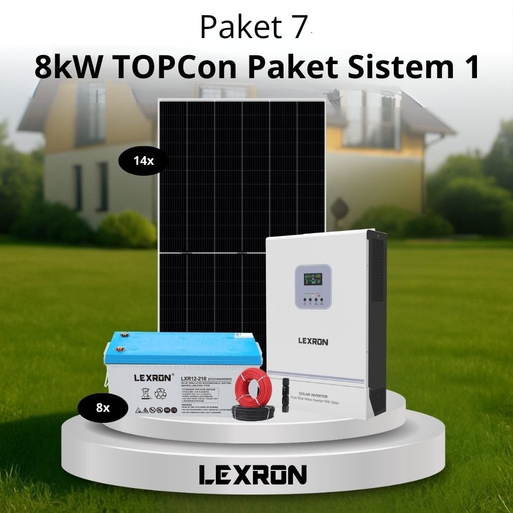 13 8Kw Jel Akülü Solar Paket Sistem 1 (Paket 7) - Görsel 1