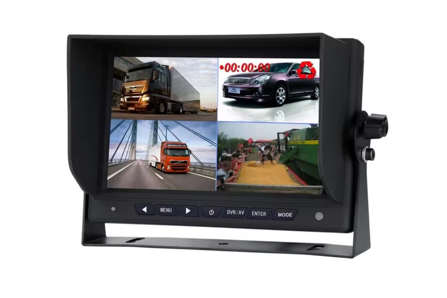 1500x1000_thumb_inox-9038ahdquad Inox-9038 Ahd 7 İnç 4 Kanal Kayıtlı Quadlı Monitör - Görsel 1