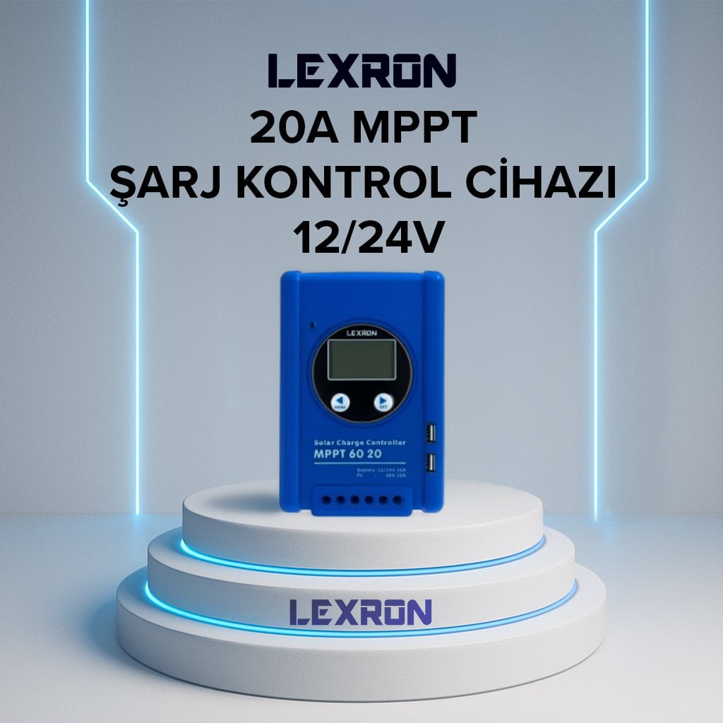 20a-mppt-sarj-kontrol-cihazi-12-24v 20A Mppt Şarj Kontrol Cihazı - Görsel 1